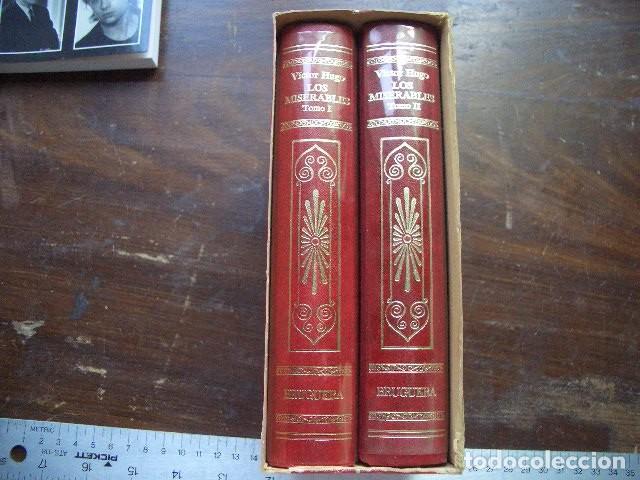 Libri di seconda mano: LOS MISERABLES-VICTOR HUGO-BRUGUERA- EDICION ESPECIAL 2 TOMOS
