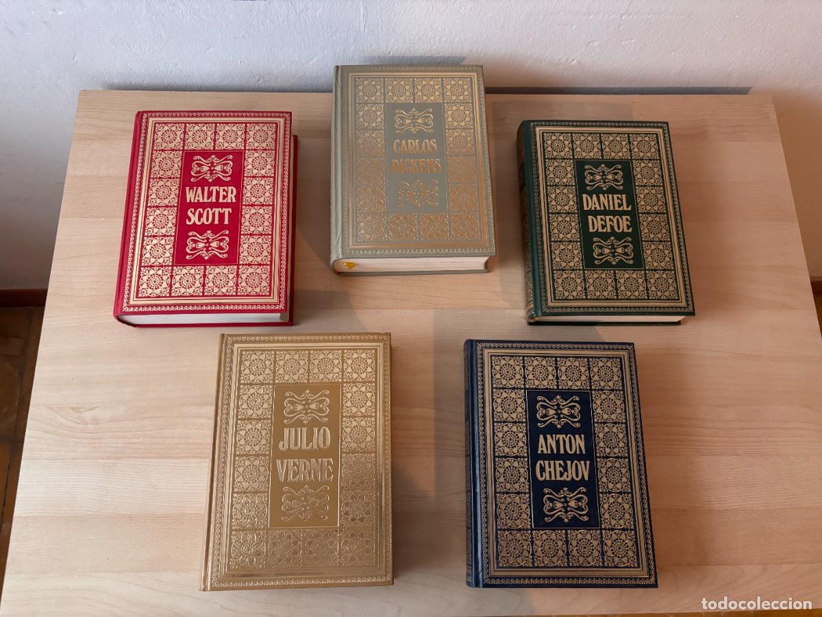 Livres d'occasion: Obras de W. Scott, C. Dickens, D. Defoe, J. Verne i A. Chejov