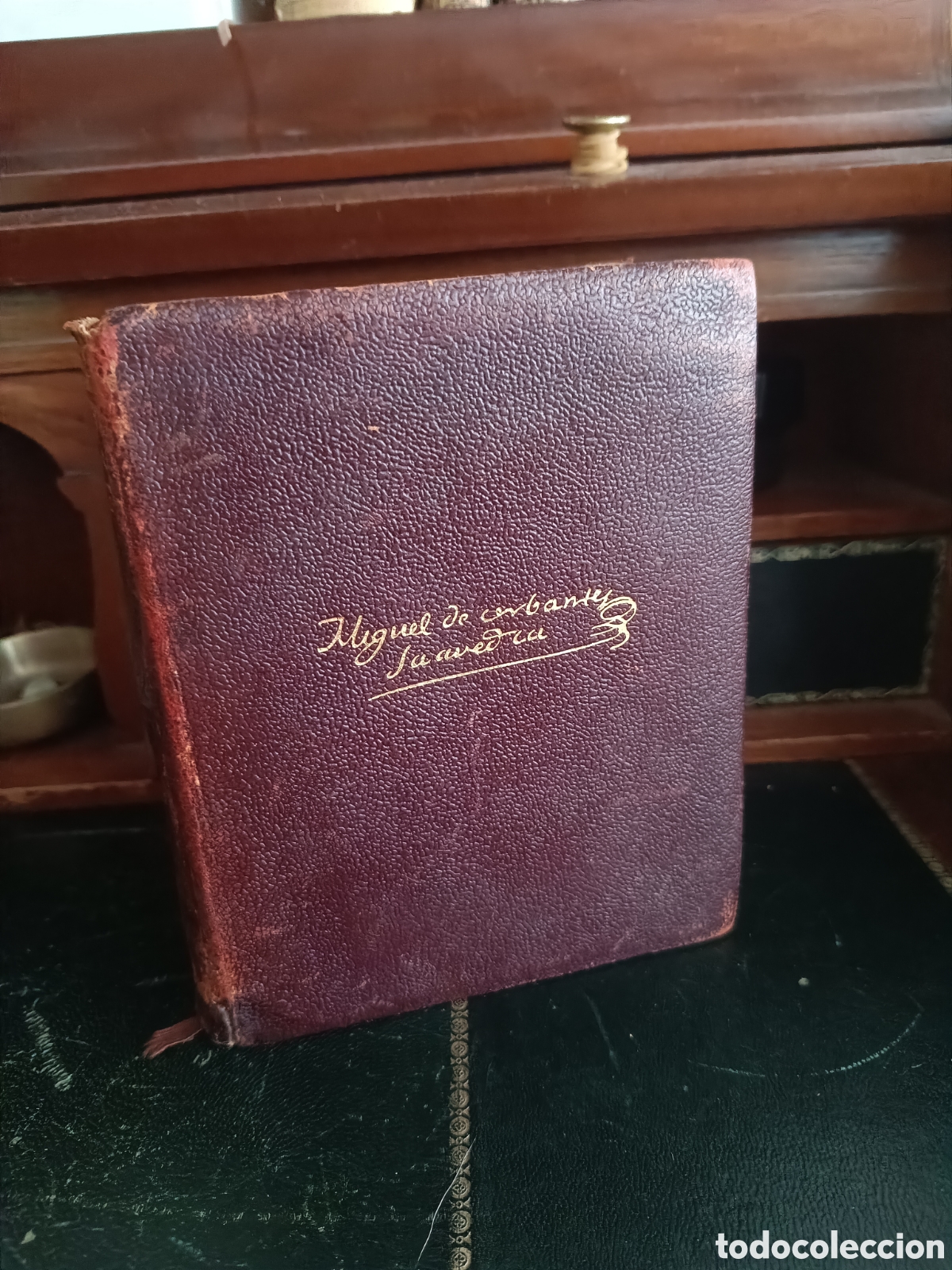 Second hand books: CERVANTES OBRAS COMPLETAS- AGUILAR 1952- PIEL EDITORIAL