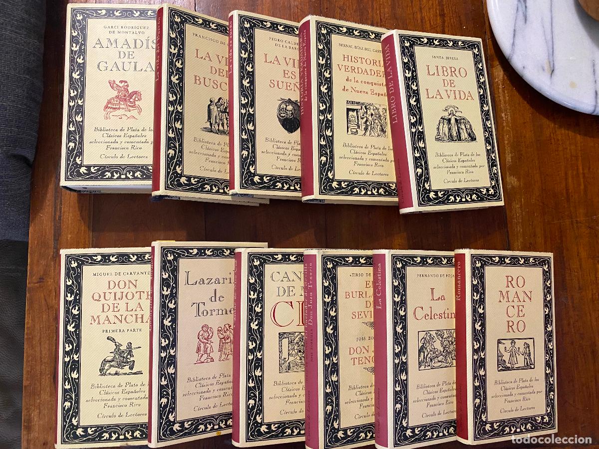 Libros de segunda mano: BIBLIOTECA DE PLATA DE LOS CLASICOS ESPA&Ntilde;OLES - CIRCULO DE LECTORES 11 TOMOS - Foto 2