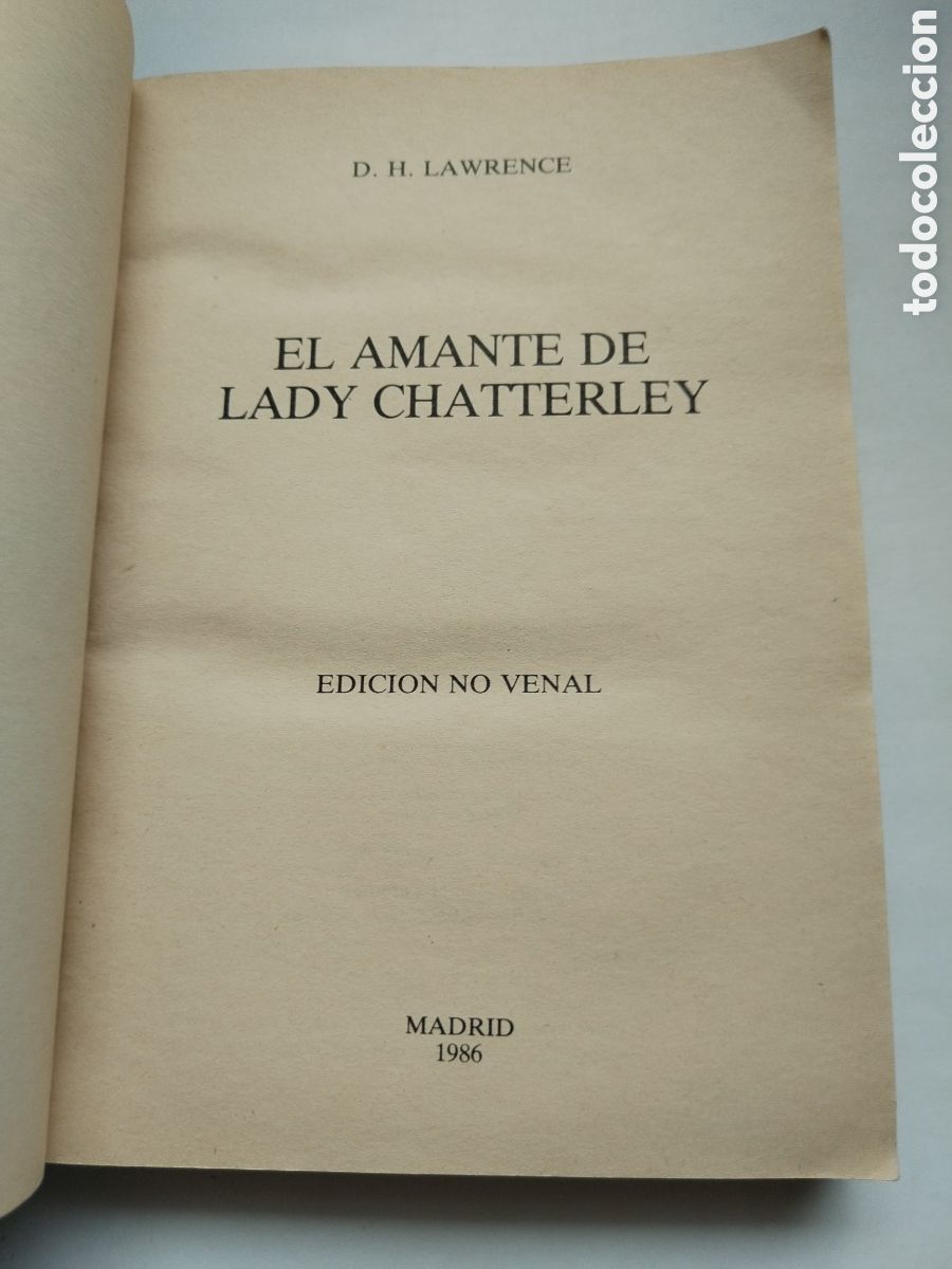 Libros de segunda mano: EL AMANTE DE LADY CHATTERLEY/D. H. LAWRENCE - Foto 2
