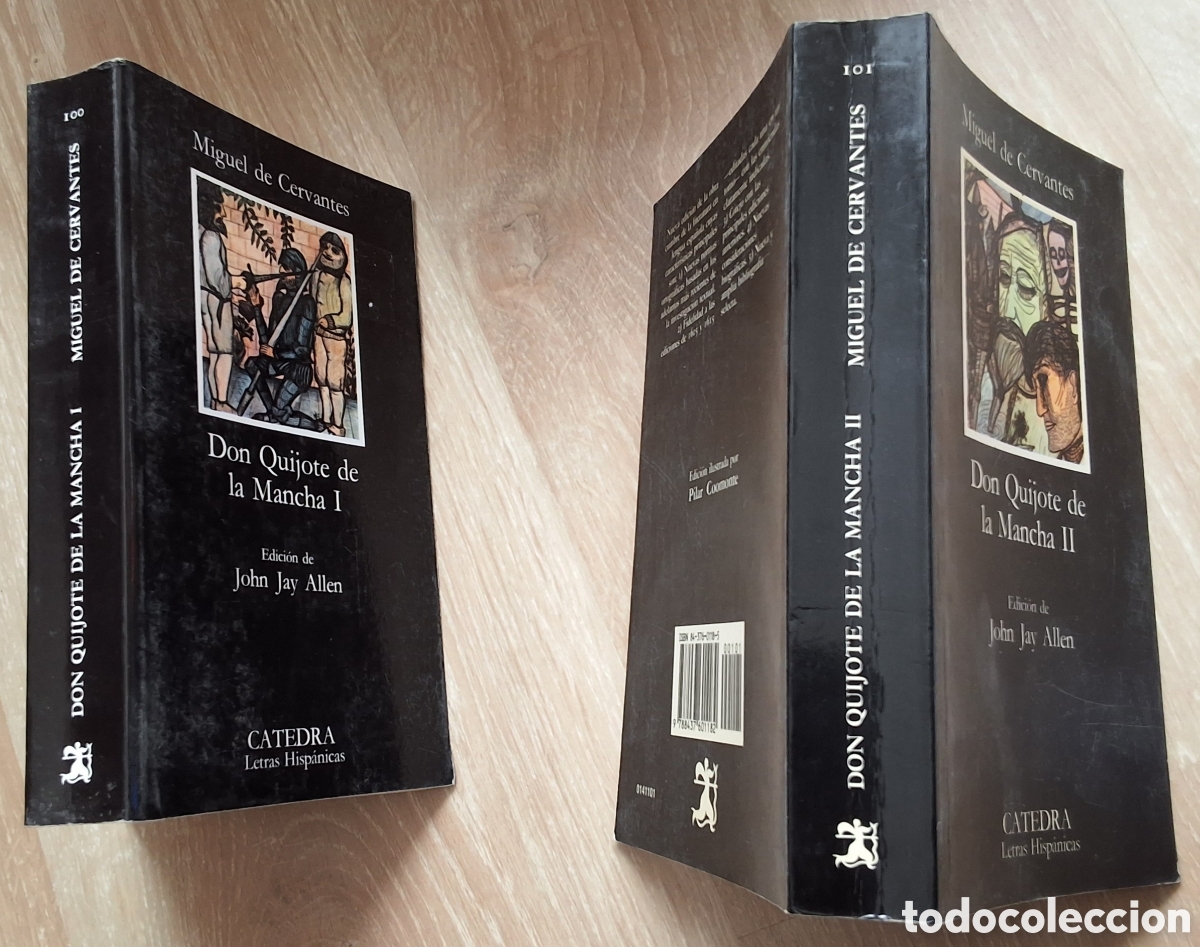 Gebrauchte B&uuml;cher: Don Quijote de la mancha libro de M. Cervantes dos vol&uacute;menes a&ntilde;o 2001 edita catedra