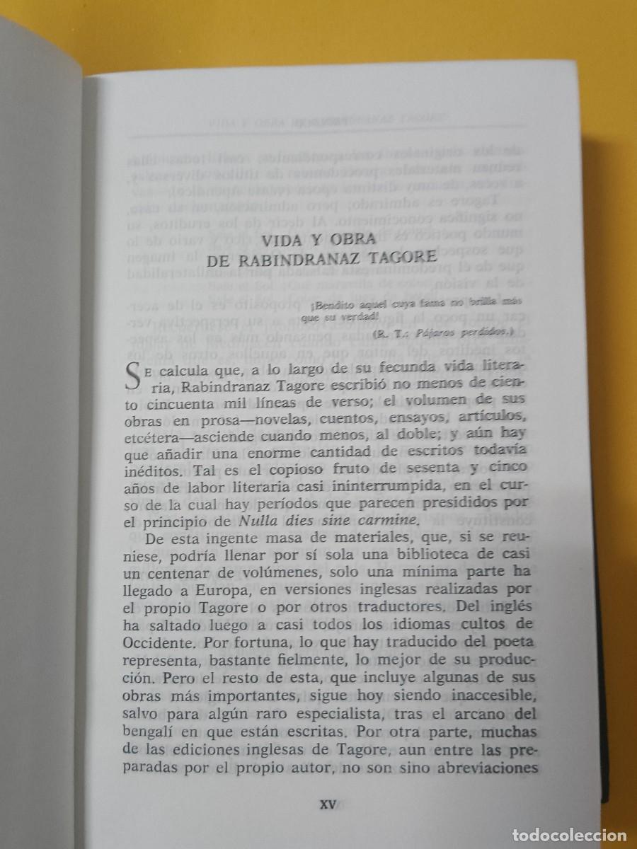 Libros de segunda mano: OBRAS ESCOGIDAS RABINDRANATH TAGORE - Foto 5