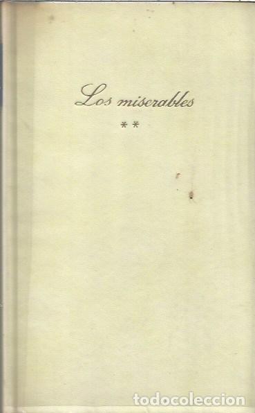 Libros de segunda mano: LOS MISERABLES VICTOR HUGO CIRCULO DE LECTORES - Foto 2