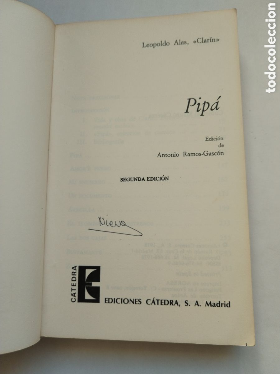 Libros de segunda mano: PIPA/LEOPOLDO ALAS CLAR&Iacute;N - Foto 3