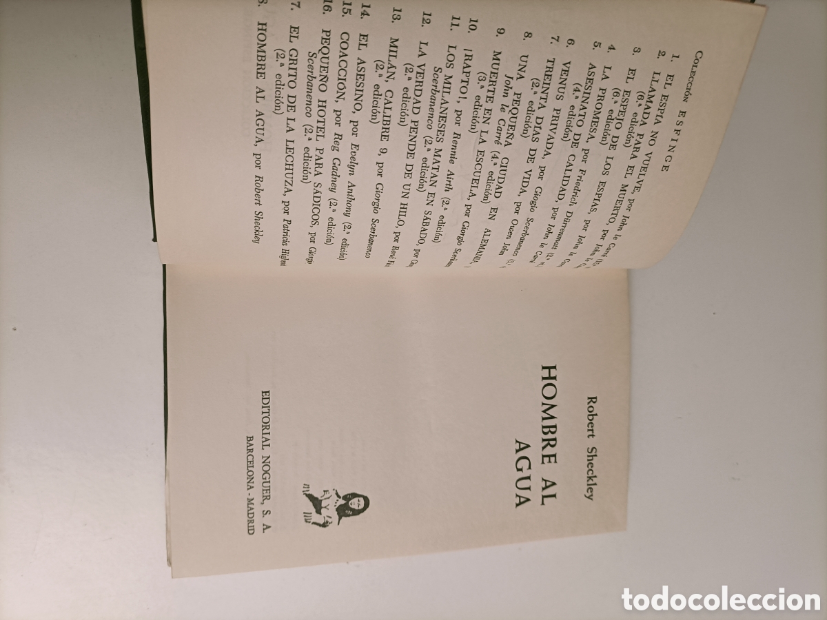 Libros de segunda mano: Hombre al agua. Robert Scheckley - Foto 6