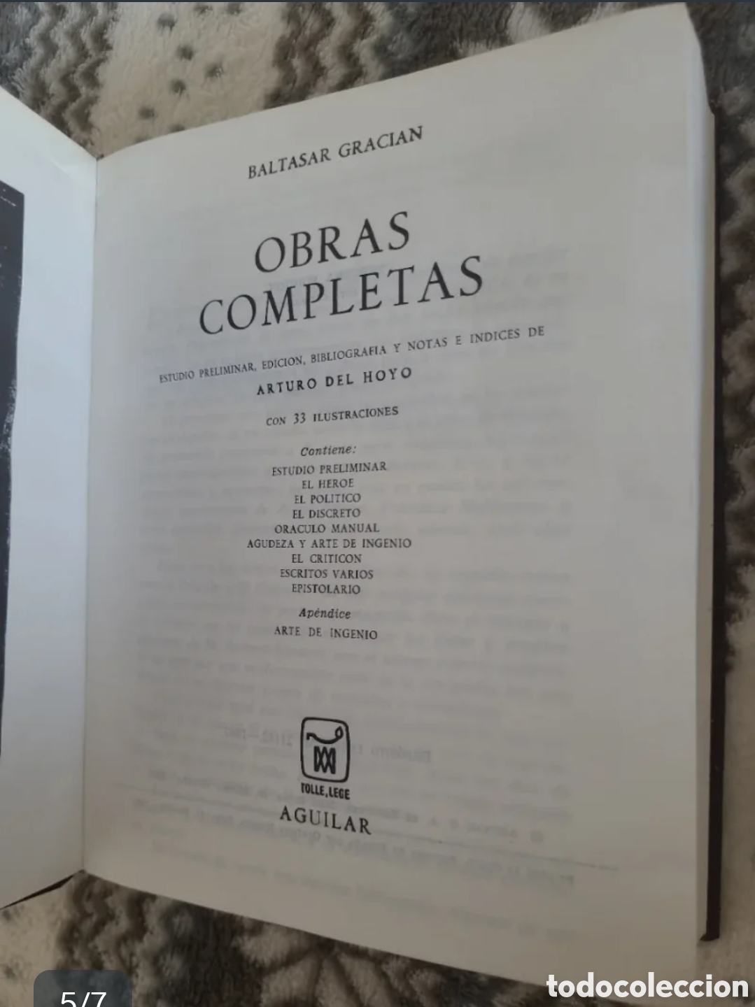 Libros de segunda mano: Obras completas Baltasar Graci&aacute;n - Foto 5