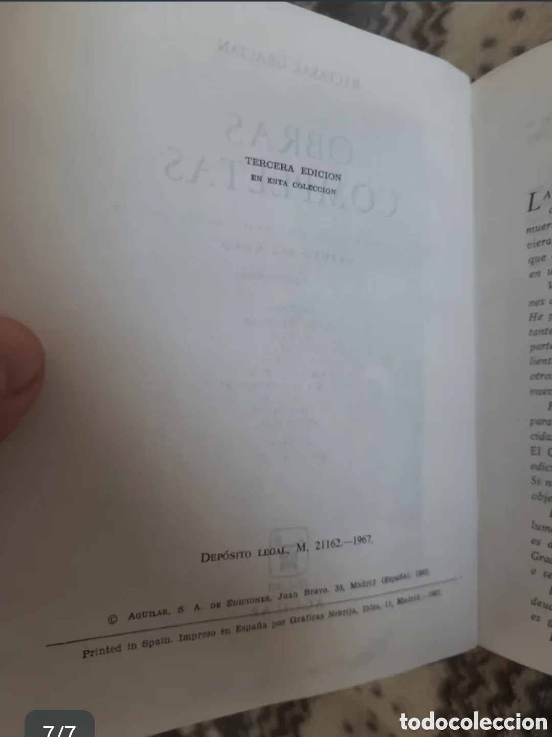 Libros de segunda mano: Obras completas Baltasar Graci&aacute;n - Foto 7