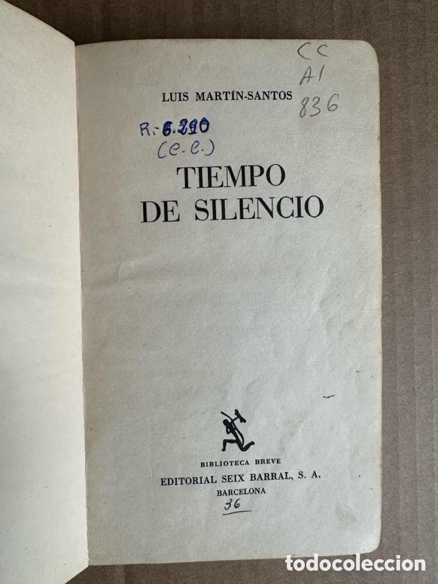 Libros de segunda mano: Tiempo de silencio. LUIS MART&Iacute;N-SANTOS. - Foto 2