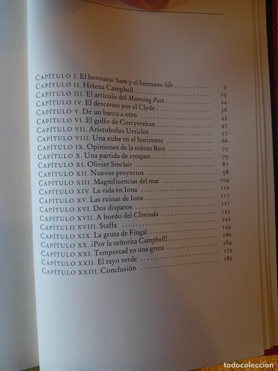 Libros de segunda mano: Julio Verne , el rayo verde, 1994 - Foto 3