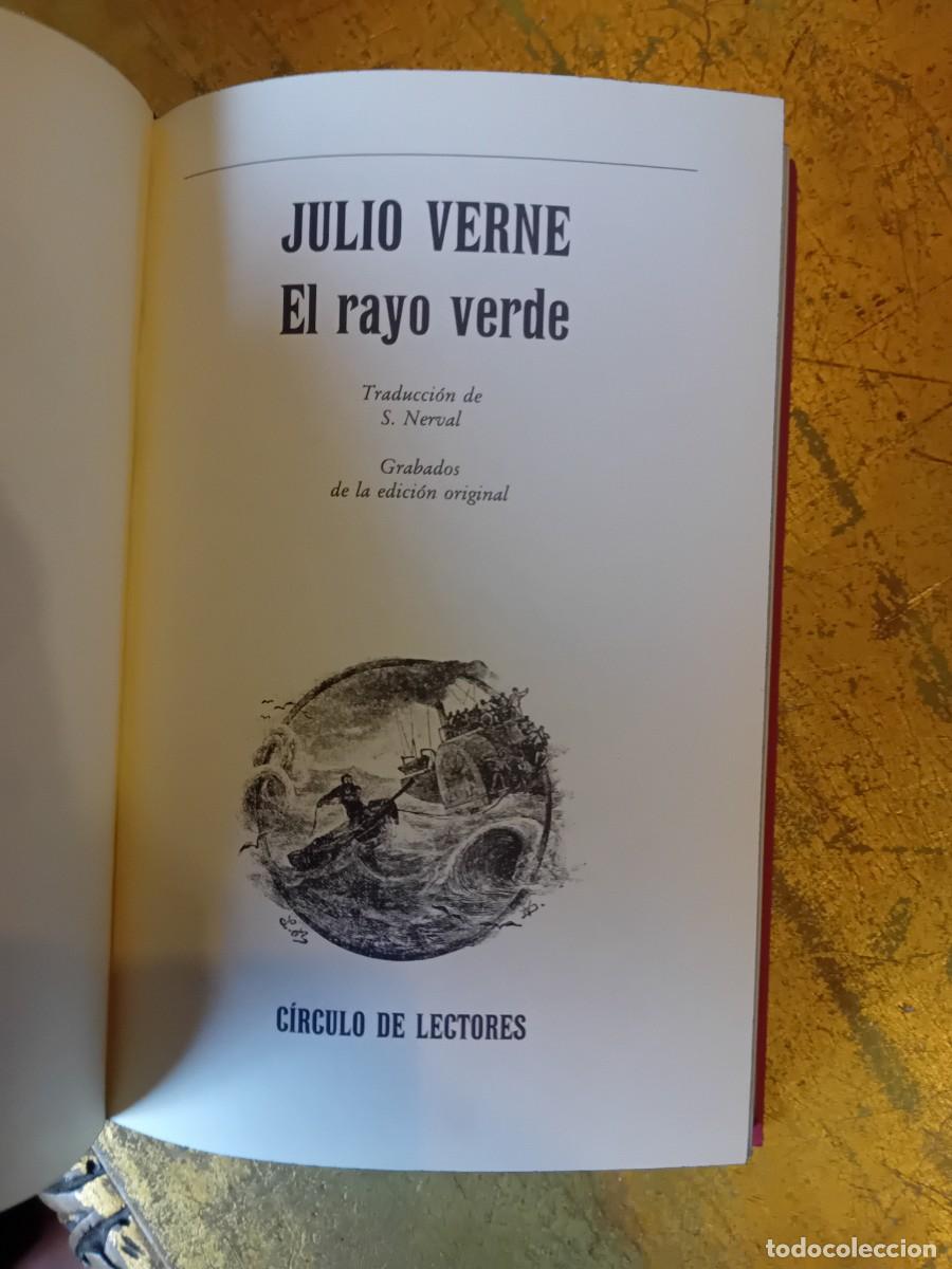 Libros de segunda mano: Julio Verne , el rayo verde, 1994 - Foto 4