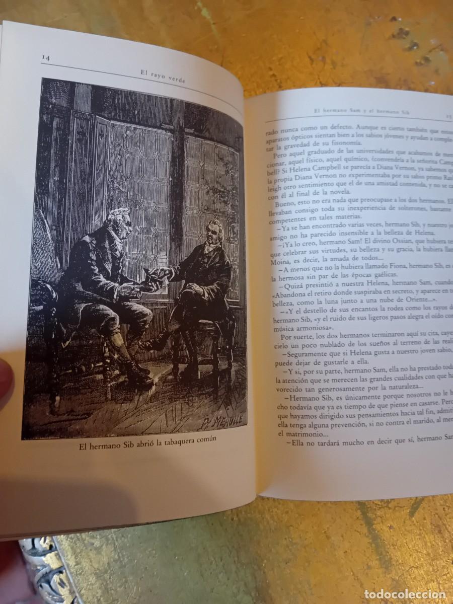 Libros de segunda mano: Julio Verne , el rayo verde, 1994 - Foto 6