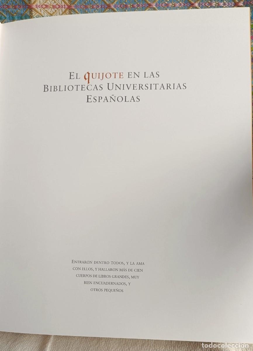 Libros de segunda mano: El Quijote en las bibliotecas universitarias espa&ntilde;olas - Foto 2