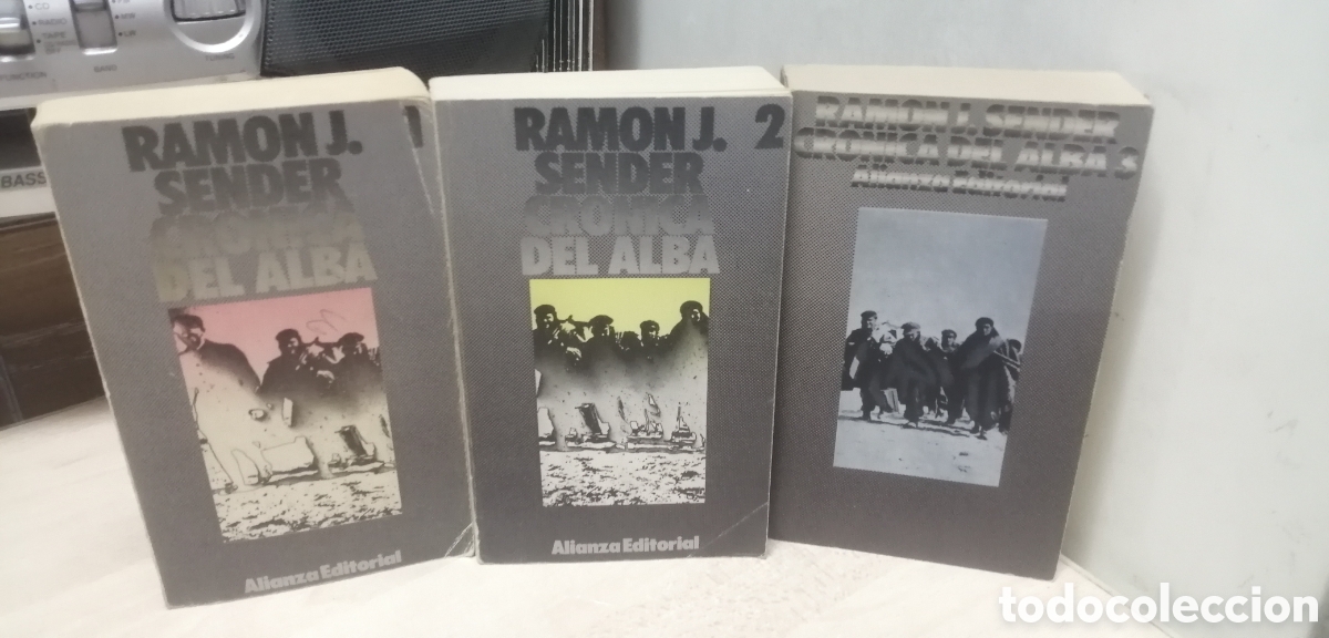 Livros em segunda m&atilde;o: Cr&oacute;nica del Alba Ram&oacute;n J. Sender Obra completa dividida en tres tomos Alianza Editorial 1977