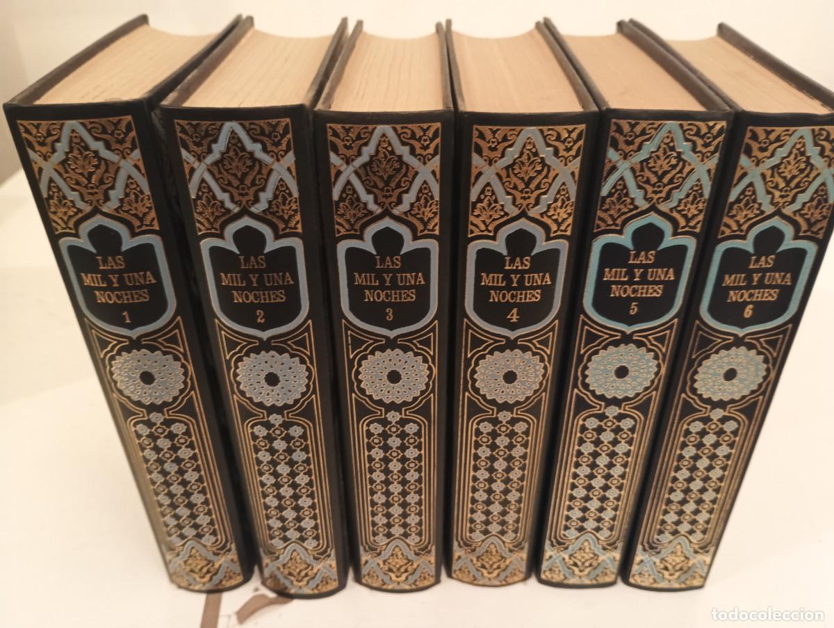 Libros de segunda mano: Las Mil y Una Noches (COLECCI&Oacute;N COMPLETA 6 OBRAS) - Encuadernaci&oacute;n Lujo Arabescos Dorado/Azul