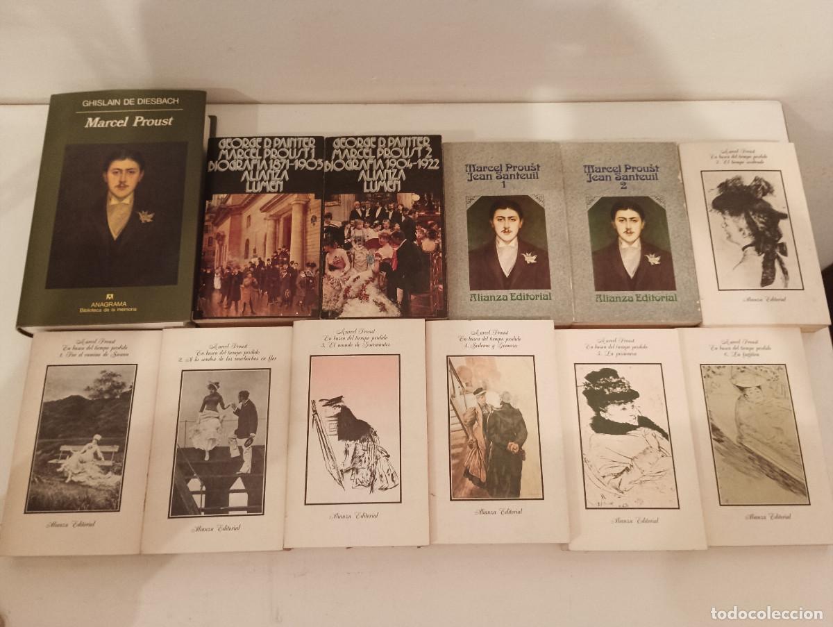 Libros de segunda mano: Lote 12 Libros Marcel Proust - En Busca del Tiempo Perdido (COMPLETA 7) + Biograf&iacute;as + Jean Santeuil