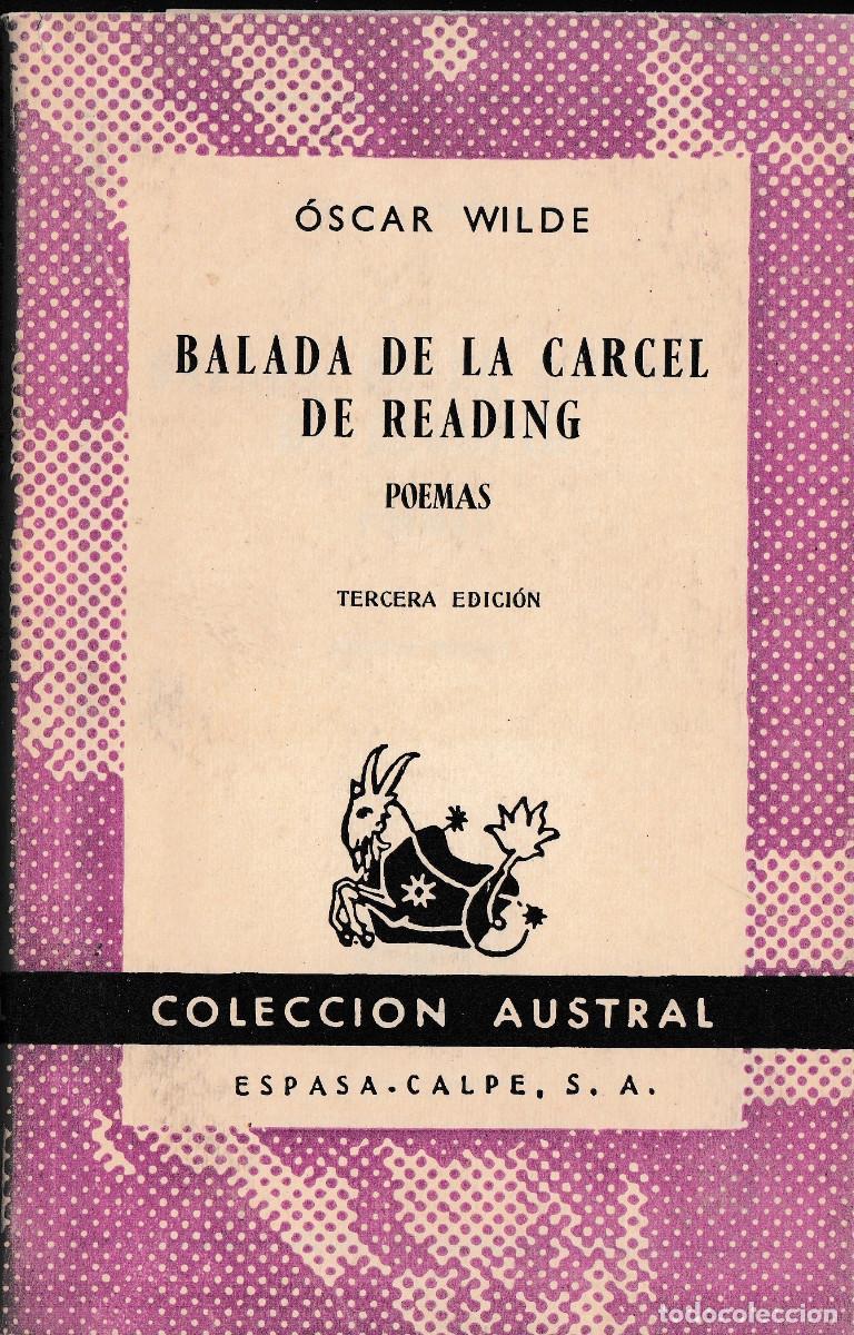Gebrauchte B&uuml;cher: BALADA DE LA C&Aacute;RCEL DE READING. POEMAS. &Oacute;SCAR WILDE. ESPASA CALPE. 1959