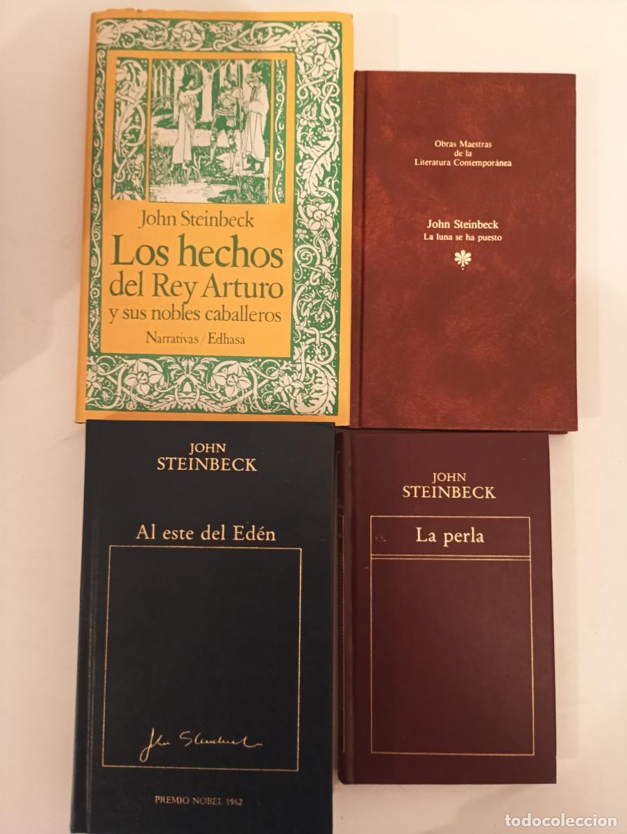 Gebrauchte B&uuml;cher: Lote INDIVISIBLE 4 Libros John Steinbeck Tapa Dura - Al Este del Ed&eacute;n, El Rey Arturo (Edhasa)...