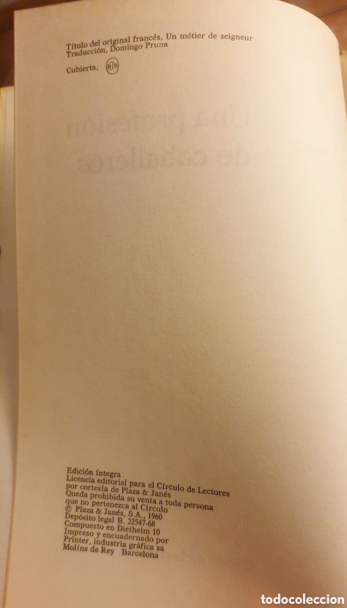 Libros de segunda mano: Una profesi&oacute;n de caballeros, de Pierre Boulle - Foto 2