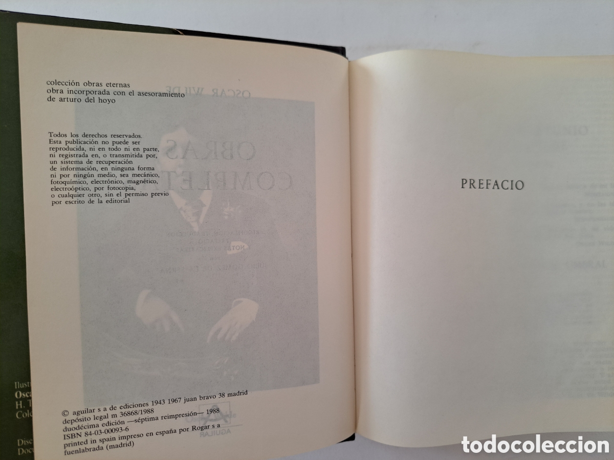 Libros de segunda mano: OBRAS COMPLETAS - OSCAR WILDE - AGUILAR, 1988 - Foto 6