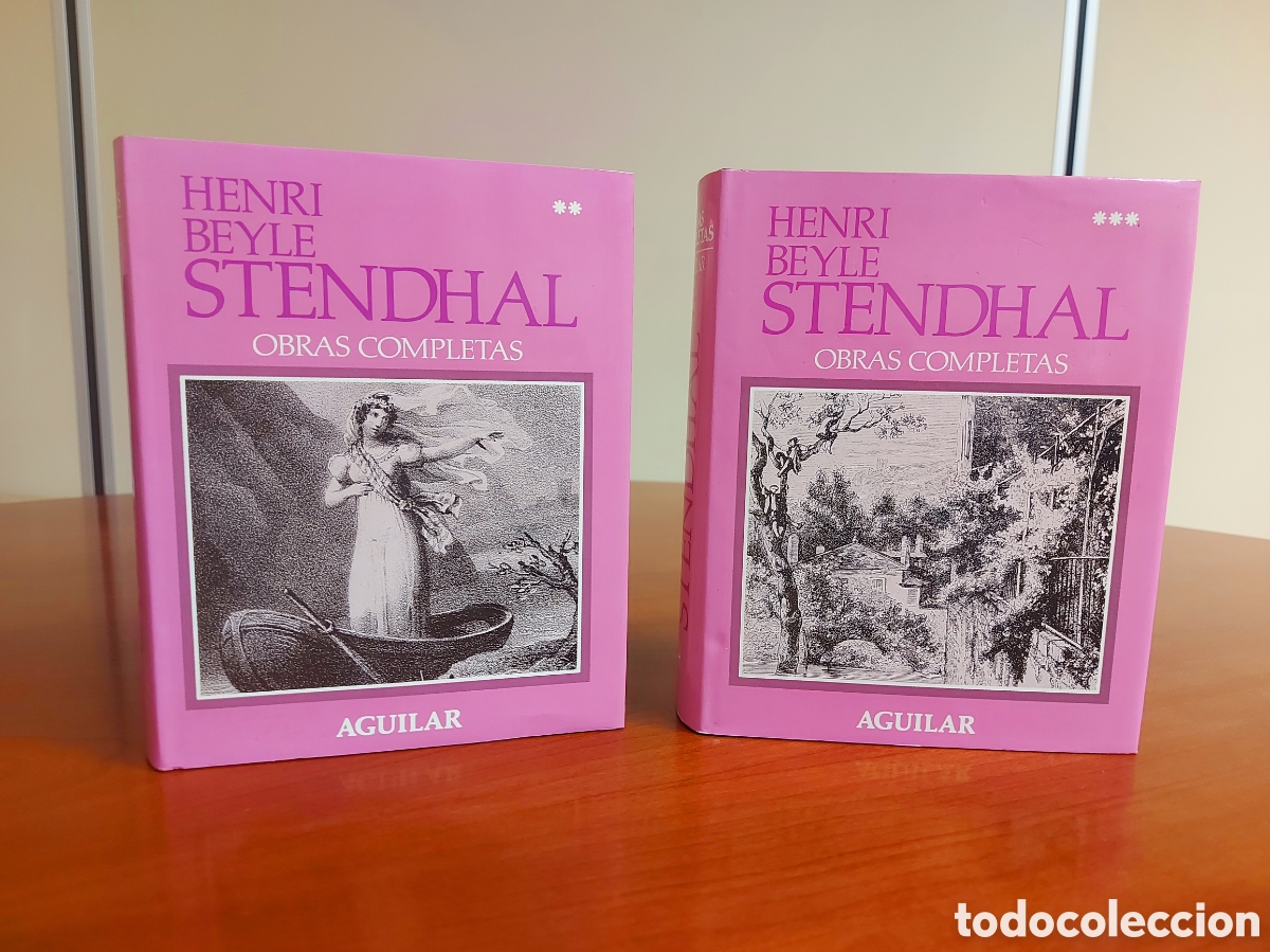 Libros de segunda mano: Henry Beyle Stendhal, tomos II y III. Aguilar, 1988. Impecables.