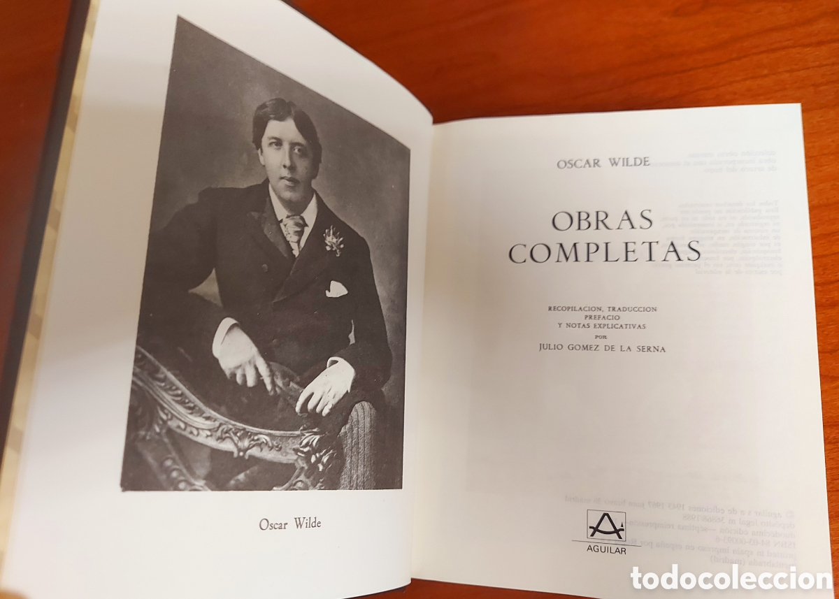 Libros de segunda mano: Oscar Wilde, Obras Completas. Aguilar, 1988. Con sobrecubierta. - Foto 8