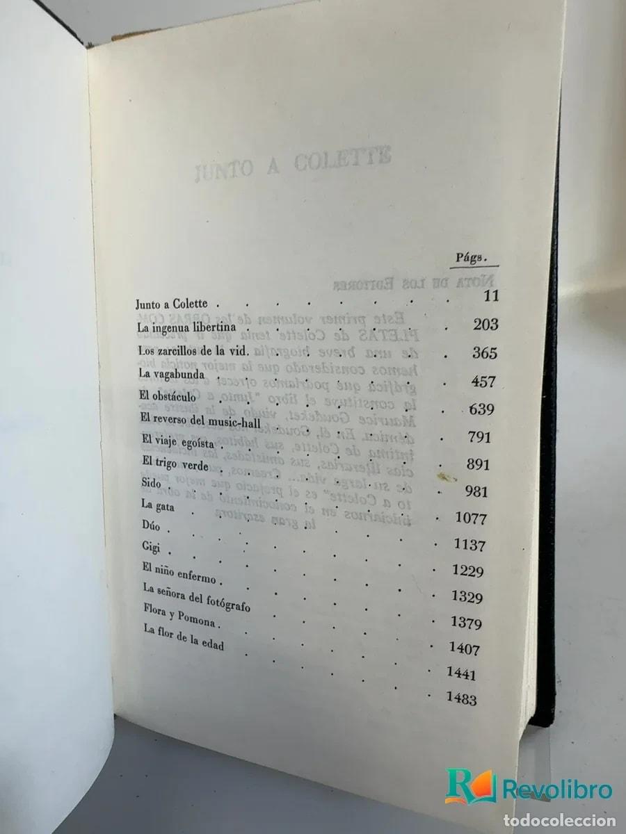 Libros de segunda mano: Obras completas - Colette - Foto 5
