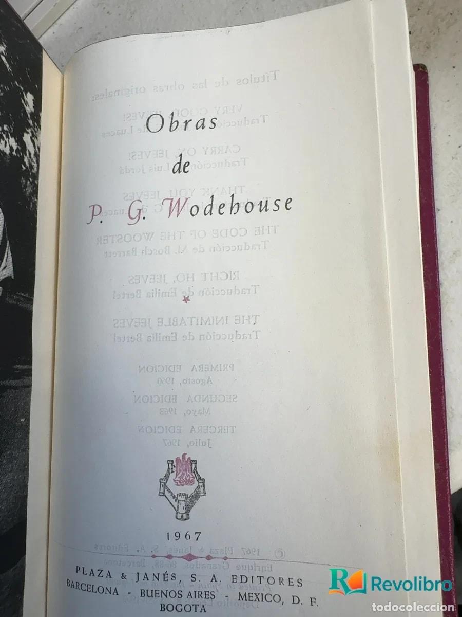 Libros de segunda mano: Obras - P. G. Wodehouse