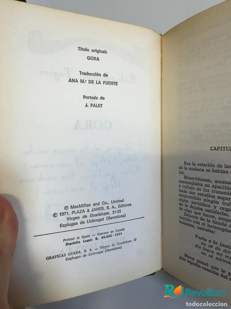 Libros de segunda mano: Gora - 1&ordf; edici&oacute;n - Rabindranath Tagore - Foto 3