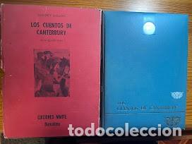 Libros de segunda mano: Los Cuentos de Canterbury / Geoffrey Chaucer / Aguilar Mor&eacute; / Encuadernaci&oacute;n Lujo Numerada /
