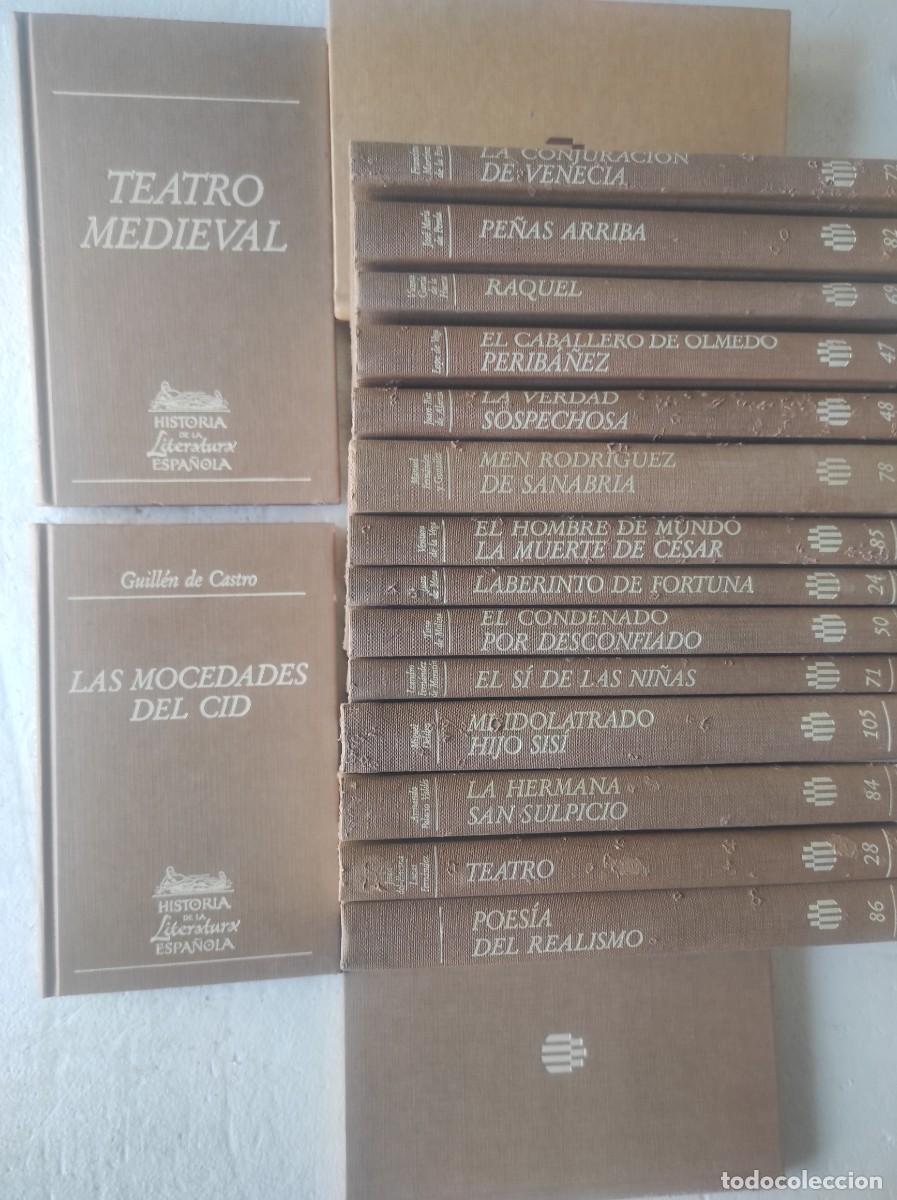 Libros de segunda mano: lote 15 libros HISTORIA DE LA LITERATURA ESPA&Ntilde;OLA, encuadernados TEATRO MEDIEVAL, LOPE DE VEGA
