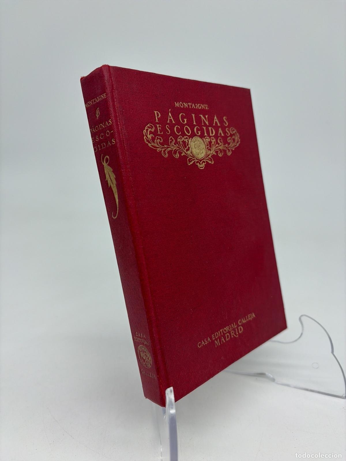 Libros de segunda mano: Paginas Escogidas | Montaigne | Calleja - Foto 1
