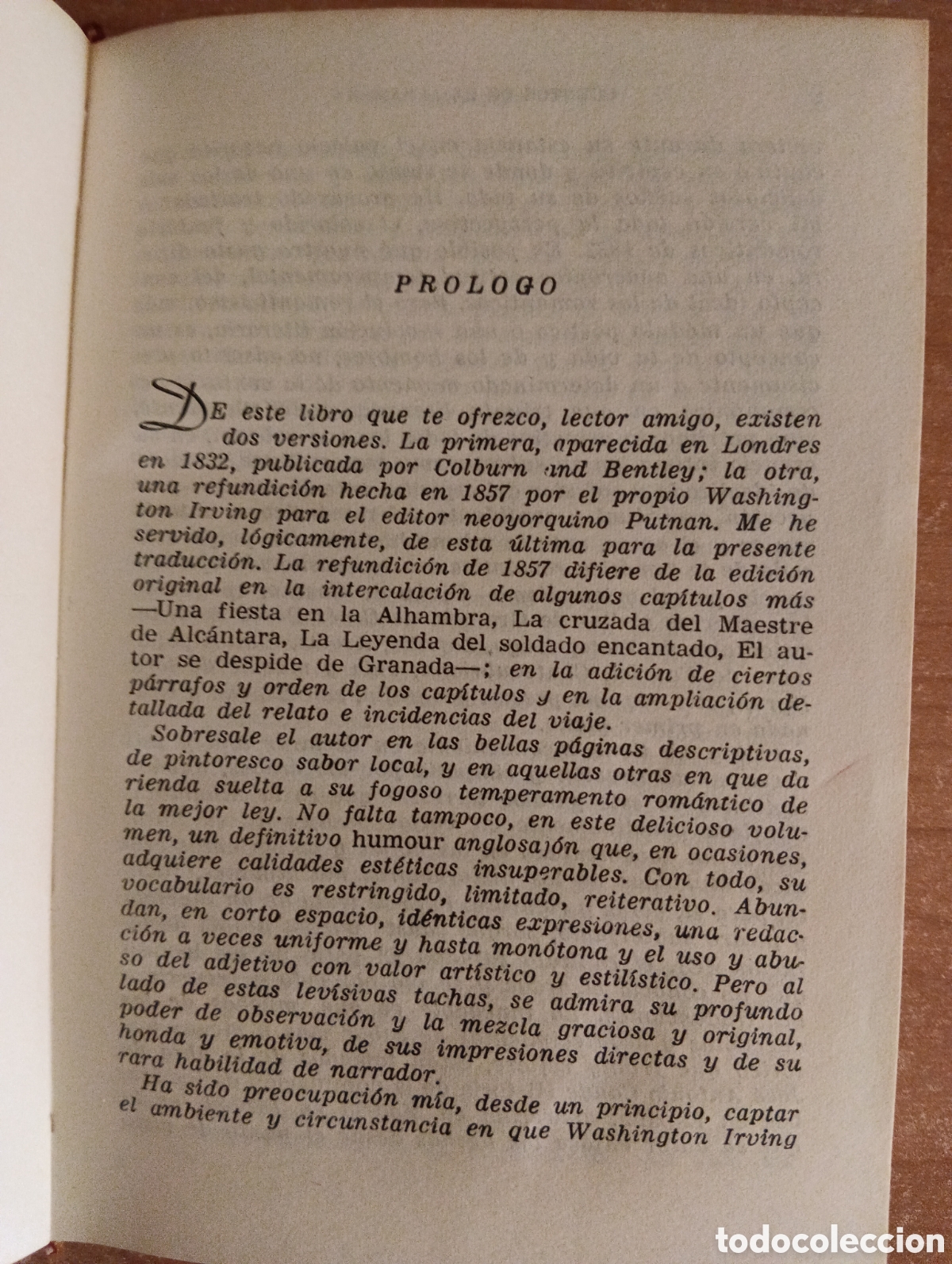 Libros de segunda mano: Cuentos de la Alhambra, Washington Irving, Editorial Padre Su&aacute;rez - Foto 3