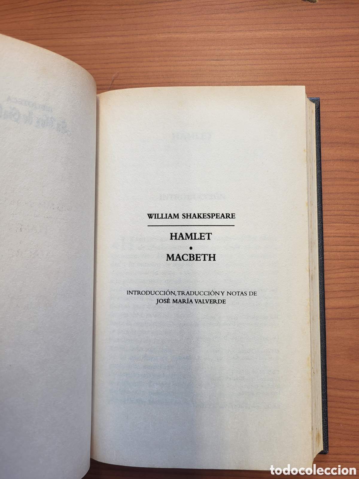 Libros de segunda mano: Hamlet/Macbeth/William Shakespeare [Int Jose Maria Valverde] - Foto 2