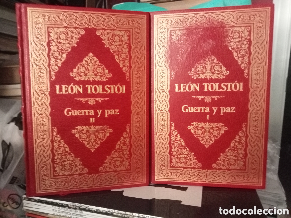 Libros de segunda mano: GUERRA Y PAZ - LEON TOLSTOI CLUB INTERNACIONAL DEL LIBRO volumen I y II