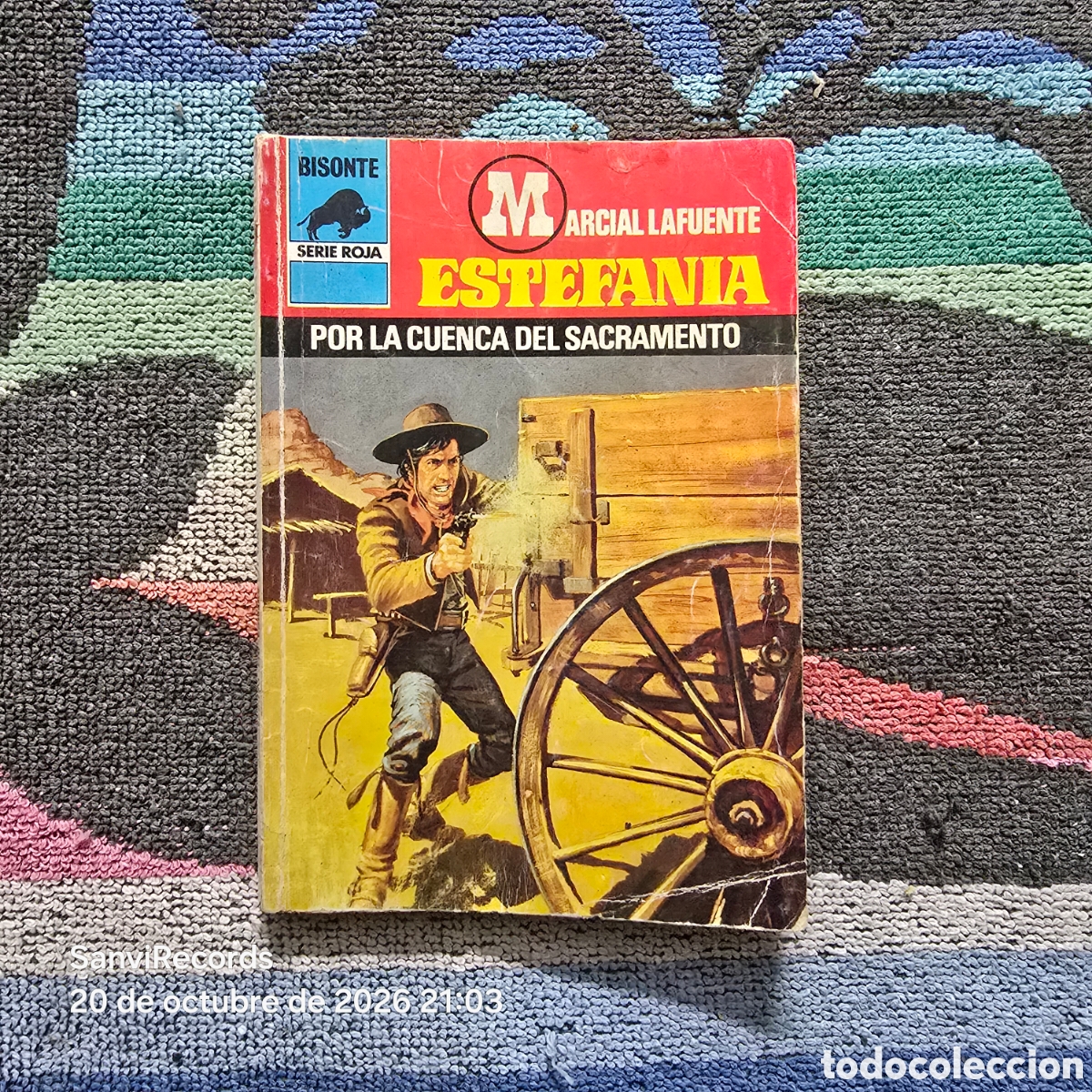Libros de segunda mano: BISONTE, SERIE ROJA 1706: POR LA CUENCA DEL SACRAMENTO (LAFUENTE ESTEFANIA) (BRUGUERA)
