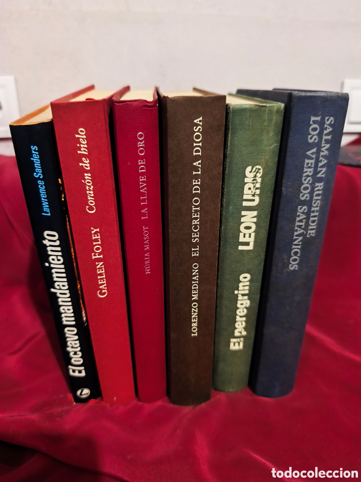 Libros de segunda mano: Lote de 6 Libros Novela Hist&oacute;rica, Intriga y Ficci&oacute;n (Salman Rushdie, Leon Uris, Lorenzo Mediano...)