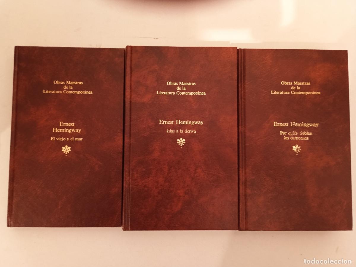 Libros de segunda mano: Lote INDIVISIBLE 3 Libros Ernest Hemingway - El Viejo y el Mar, Por Qui&eacute;n Doblan las Campanas...