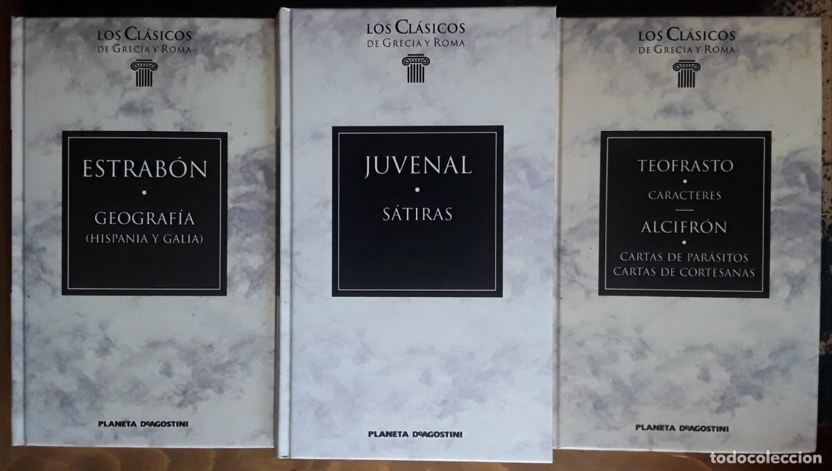 Libros de segunda mano: ESTRAB&Oacute;N. JUVENAL. TEOFRASTO. ALCIFR&Oacute;N. LOS CL&Aacute;SICOS DE GRECIA Y ROMA.