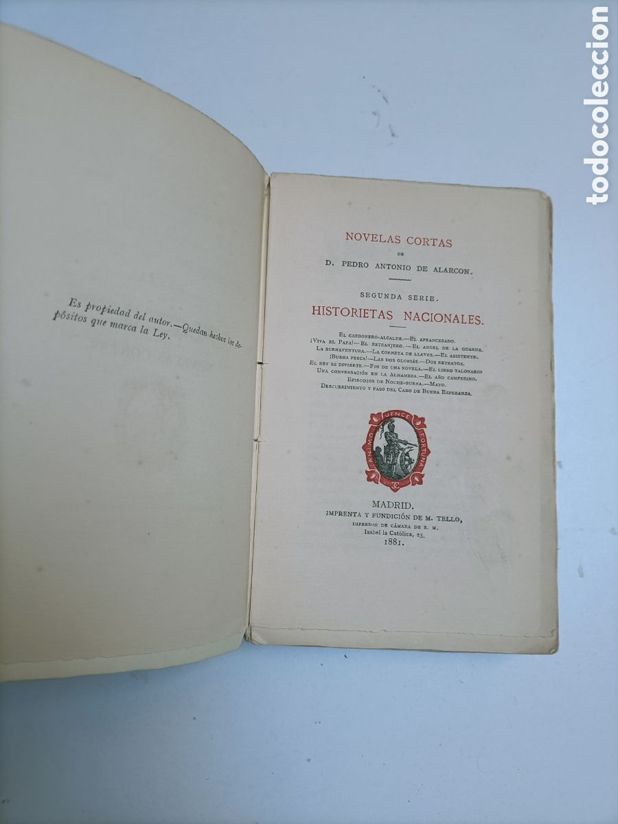 Libros de segunda mano: Lote de 7 tomos de Obras de D. Pedro A. De Alarc&oacute;n - Foto 8