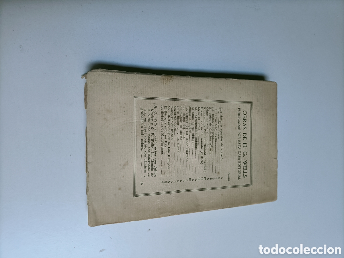 Libros de segunda mano: La llama inmortal. H. G. Wells. - Foto 5