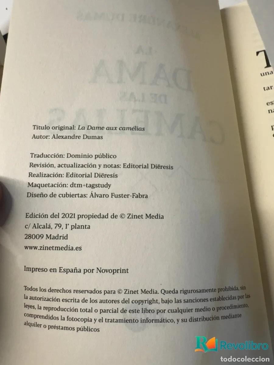 Libros de segunda mano: La dama de las camelias - 1&ordf; edici&oacute;n - Alexandre Dumas - Foto 3
