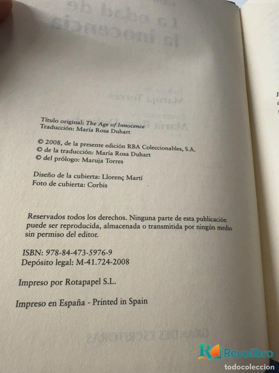 Libros de segunda mano: La edad de la inocencia - 1&ordf; edici&oacute;n - Edith Wharton - Foto 4