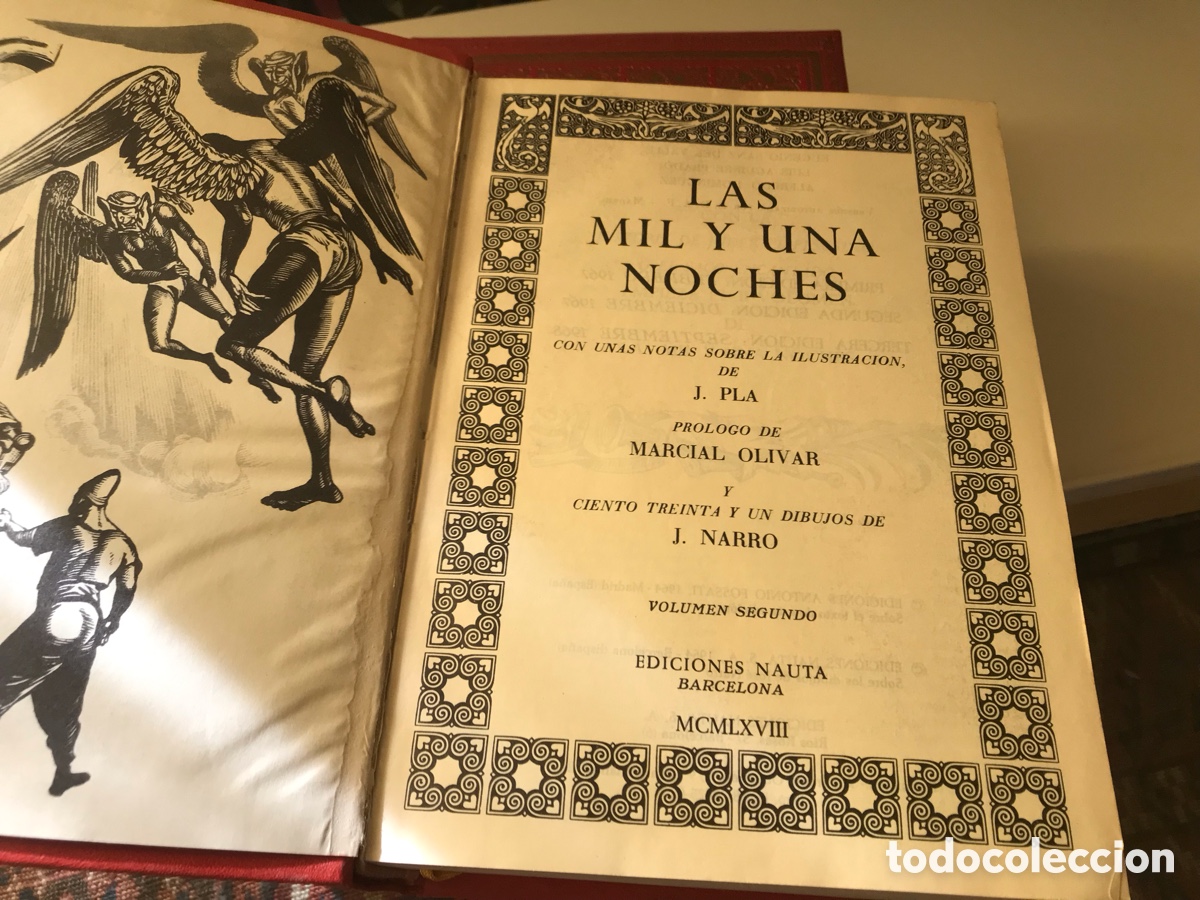 Libros de segunda mano: Las mil y una noches. Ediciones Nauta. Dos libros - Foto 2
