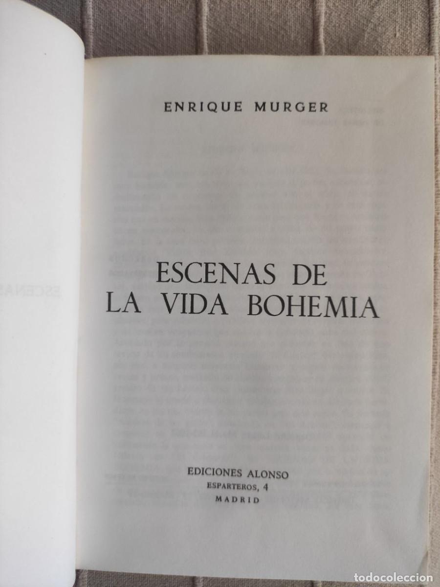 Libros de segunda mano: Escenas de la vida Bohemia - Enrique Murger - Foto 2