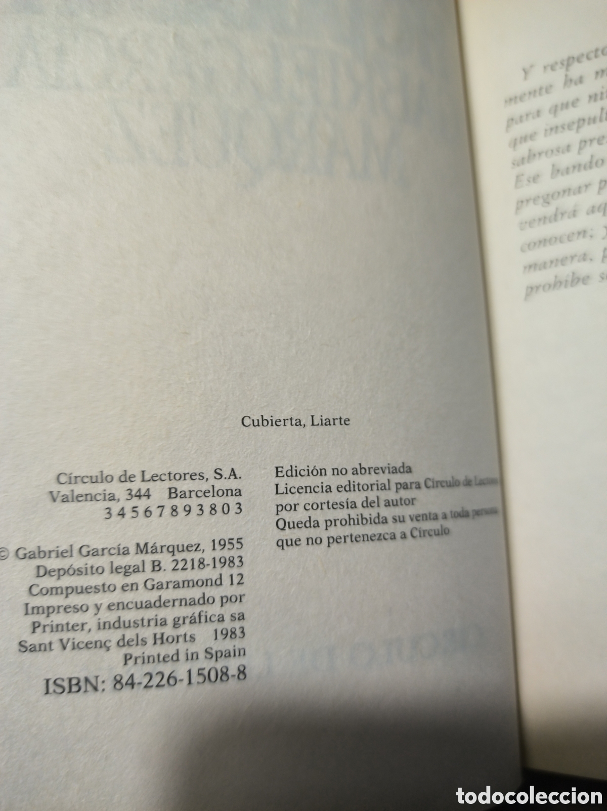 Libros de segunda mano: La hojarasca (Gabriel Garc&iacute;a M&aacute;rquez) - Foto 2