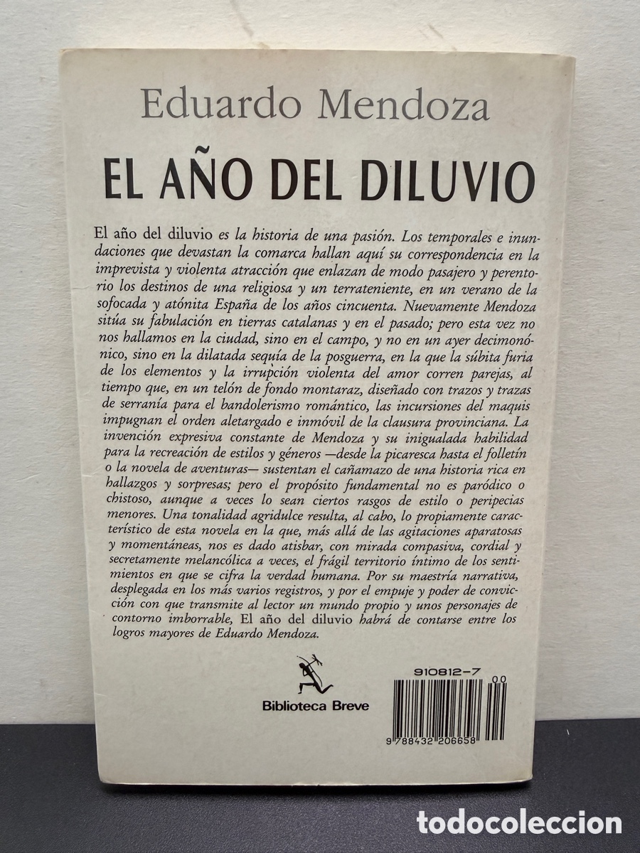 Libros de segunda mano: Eduardo Mendoza - El A&ntilde;o Del Diluvio - Foto 2