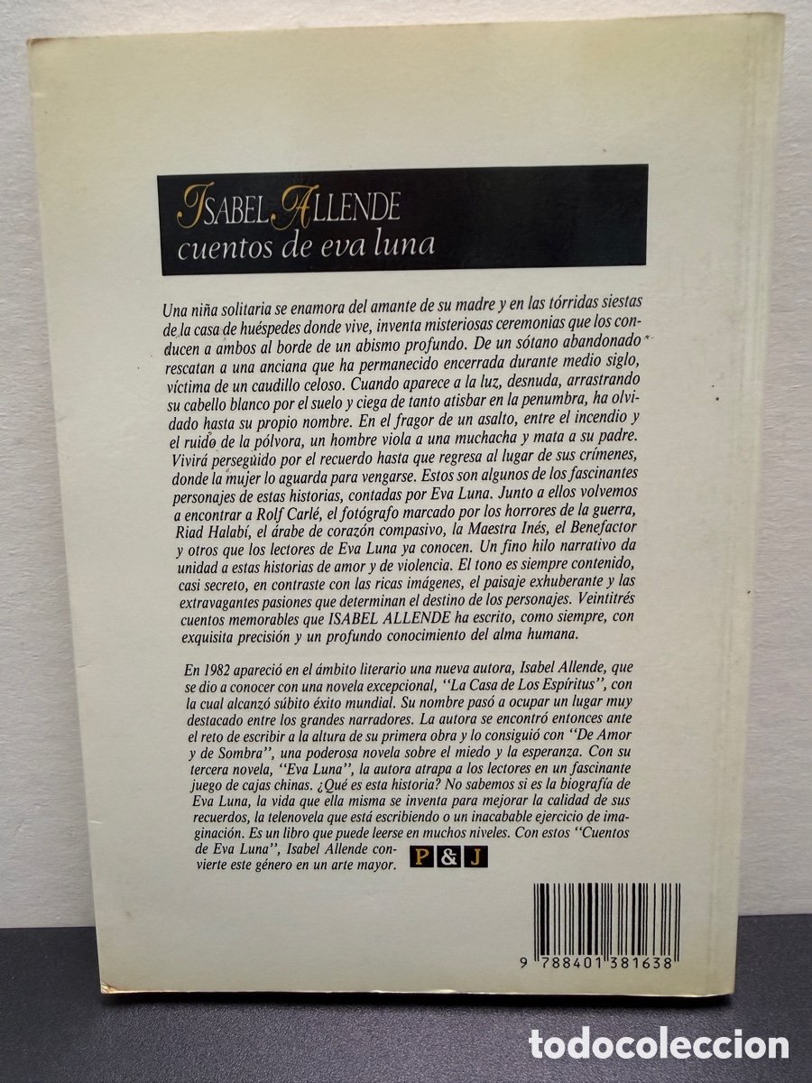 Libros de segunda mano: Isabel Allende. - Cuentos de Eva Luna - Foto 2