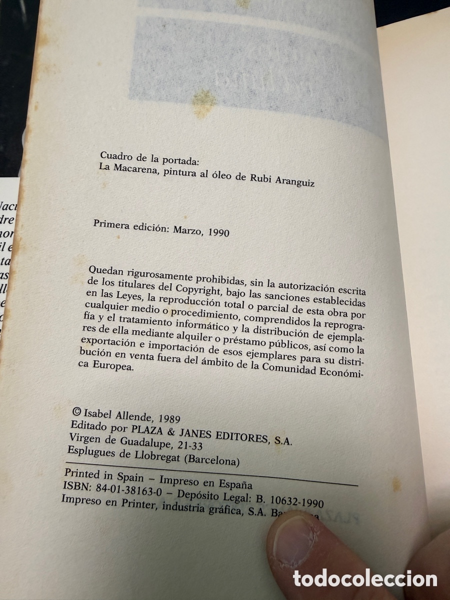 Libros de segunda mano: Isabel Allende. - Cuentos de Eva Luna - Foto 3
