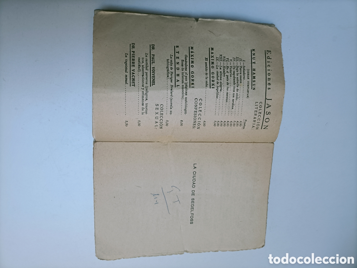 Libros de segunda mano: La ciudad de Segelfoss Knut Hamsum - Foto 9